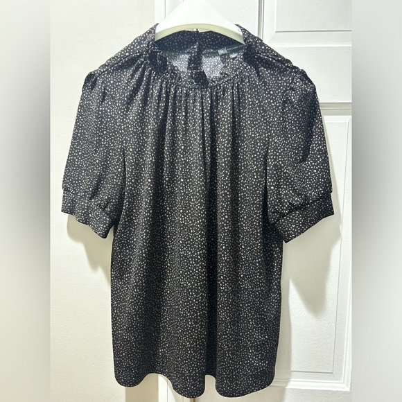 Adrianna Papell Black and Cream Blouse Elegant Top - Picture 12 of 16